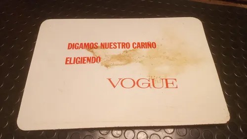 Antiguo Cartel Publicitario En Chapadur Vogue Original - 2