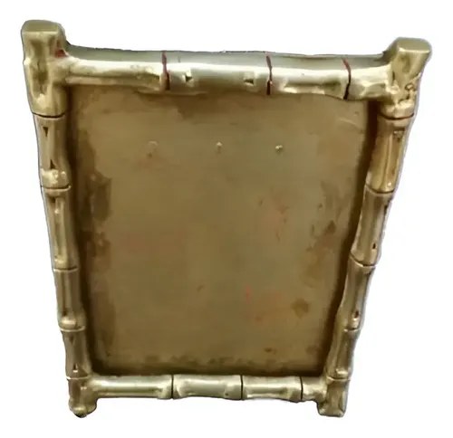 Porta Retrato De Bronce Antiguo