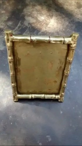 Porta Retrato De Bronce Antiguo - 9