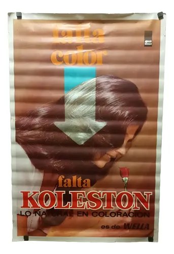 Antiguo Afiche Publicitario Koleston Original