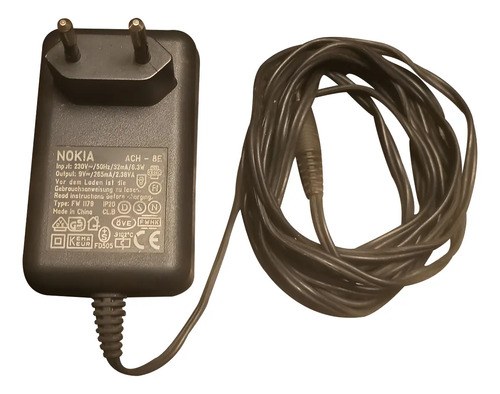 Antiguo Cargador De Celular Nokia 1611 Original Negro