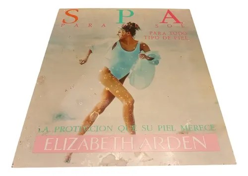 Antiguo Cartel Publicitario En Chapadur Elizabeth Arden Spa Antiguo Cartel Publicitario En Chapadur
