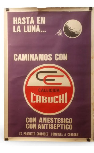 Antiguo Afiche Publicitario Callicida Cabuchi