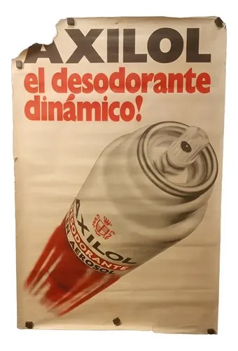 Antiguo Afiche Publicitario Desodorante Axilol
