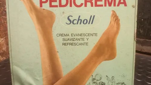 Antiguo Cartel Publicitario En Cartón Pedicrema Scholl - 9