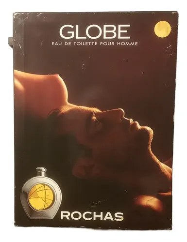 Antiguo Cartel Publicitario Doble Faz Globe Rochas Original