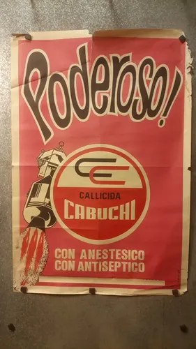 Antiguo Afiche Publicitario Callicida Cabuchi Original - 8