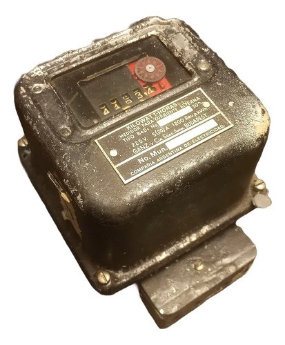 Antiguo Medidor De Electricidad