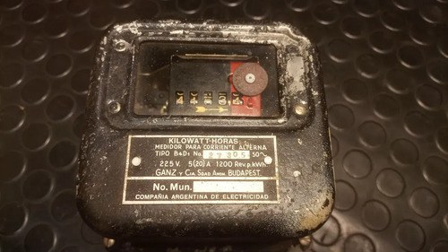 Antiguo Medidor De Electricidad - 2