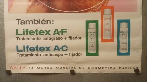 Antiguo Afiche Publicitario Lifetex Original - 4