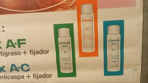 Antiguo Afiche Publicitario Lifetex Original - 9