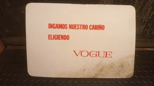 Antiguo Cartel Publicitario En Chapadur Vogue Original Antiguo Cartel Publicitario En Chapadur Vogue - 6