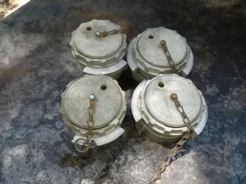 Lote De 4 Tapas Acople Rápido De Aluminio 2.25 / 3