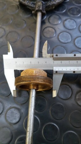 Antigua Manija Y Vástago De Fumigador De Acero Y Bronce - 3