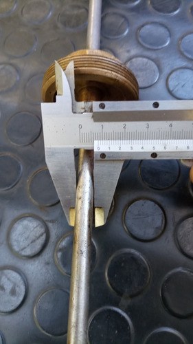 Antigua Manija Y Vástago De Fumigador De Acero Y Bronce - 5