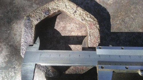 Llave Tuercas / Tapa De Eje De Carro Hierro Forjado Antigua - 5