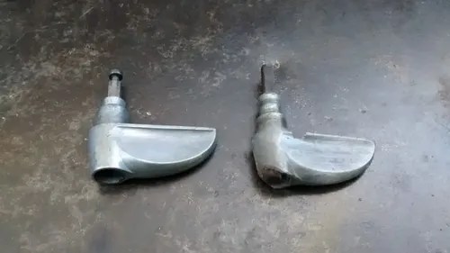2 Manijas Abre Puertas Citroen 2cv Plateado - 3