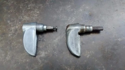2 Manijas Abre Puertas Citroen 2cv Plateado - 4