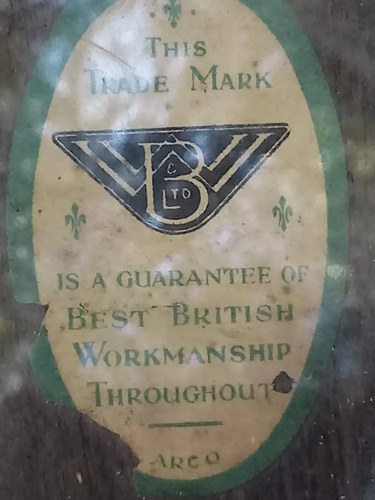 Portaretrato Antiguo Marca Arco Hecho En Inglaterra Marrón Portaretrato Antiguo Marca Arco Hecho En - 3
