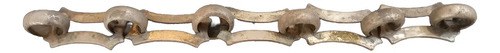 Cadena De Bronce Plateada Antigua (22 Cm.) Plateado