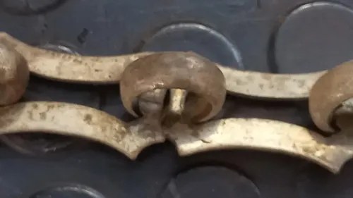 Cadena De Bronce Plateada Antigua (22 Cm.) Plateado - 6