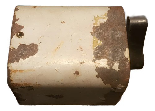Antiguo Interruptor Trifásico Caja De Chapa Blanco