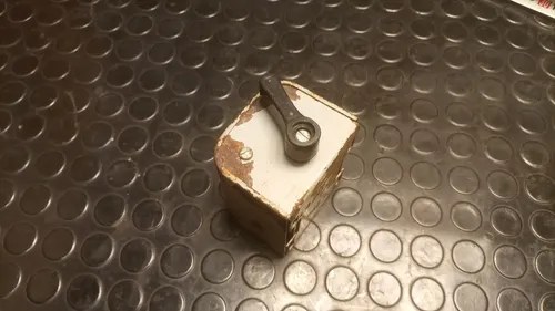 Antiguo Interruptor Trifásico Caja De Chapa Blanco - 3