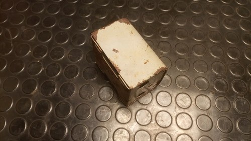 Antiguo Interruptor Trifásico Caja De Chapa Blanco - 10