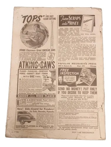 Tomo Edición De Mecánica Popular En Inglés Febrero 1941