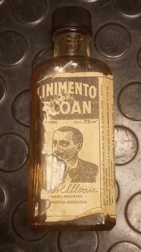 Antigua Botella Linimento Sloan Original (algo De Contenido) Antigua Botella Linimento Sloan Origina - 9