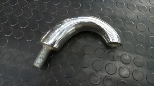 Canilla Antigua / Grifo Para Lavatorio, De Bronce, Pesada Plateado