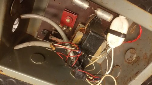 Antigua Carcasa / Transformador / Plaqueta Portero Eléctrico Gris - 7