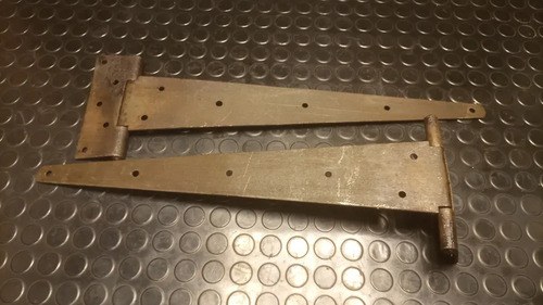 Juego De 2 Bisagras Antiguas De Hierro - 3