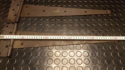 Juego De 2 Bisagras Antiguas De Hierro - 4