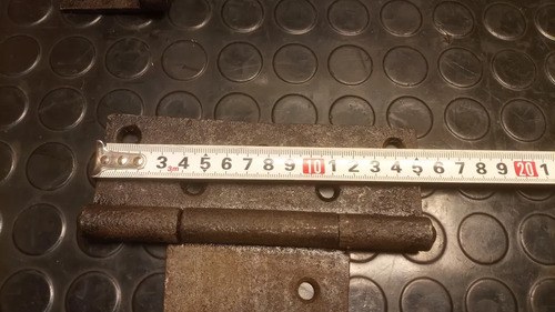 Juego De 2 Bisagras Antiguas De Hierro - 5