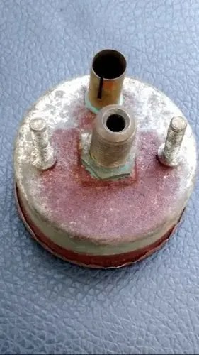 Indicador De Presión De Aceite Antiguo Marrón Oxidado Transparente Amarillento - 2