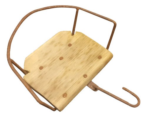 Silla De Bicicleta Para Niños Artesanal Marrón Claro
