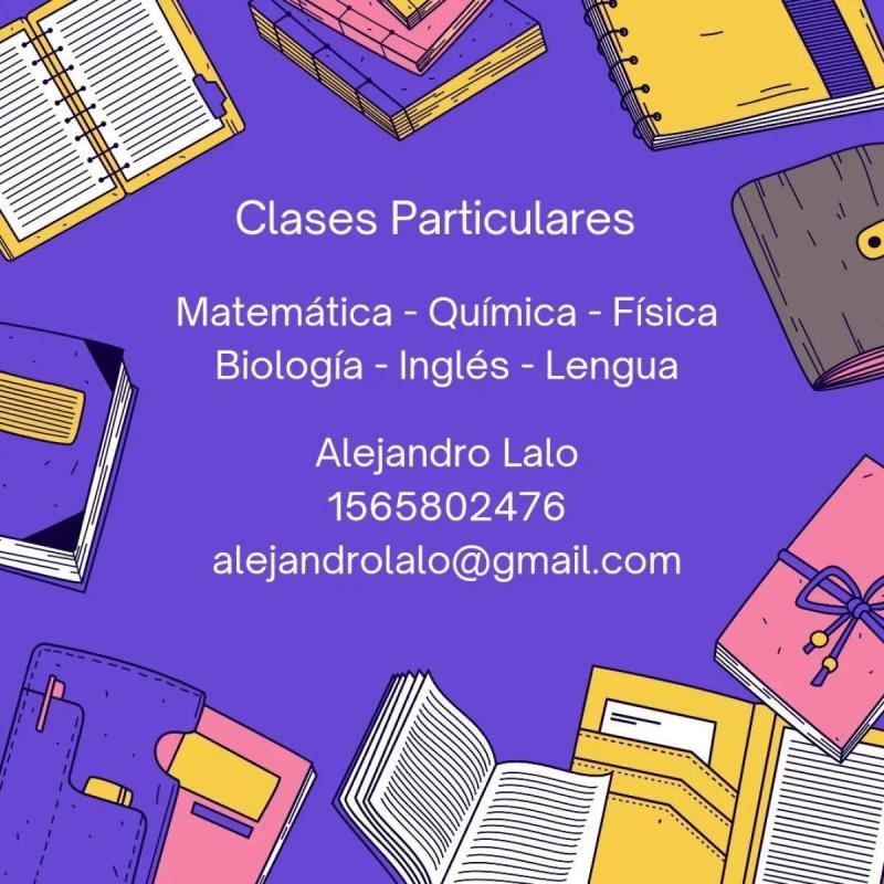 Clases particulares de química, fisica y matemática