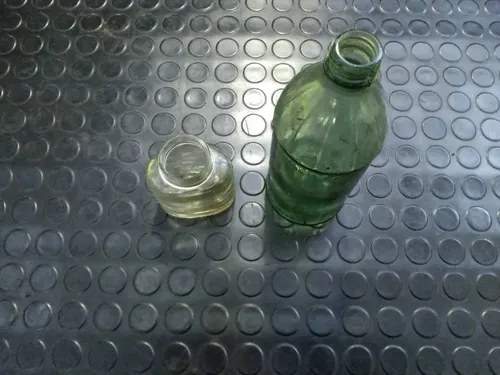Antiguo Frasco De Fijador York Y Botella De Vidrio - 2