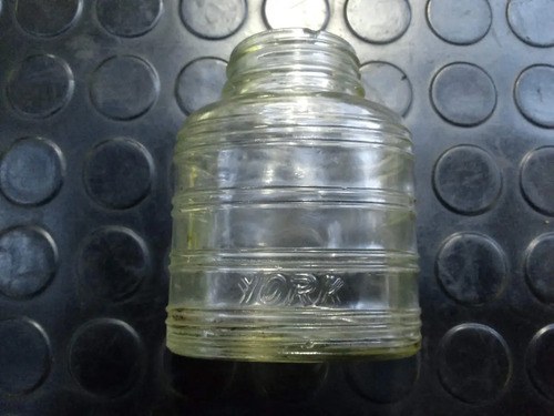 Antiguo Frasco De Fijador York Y Botella De Vidrio - 5