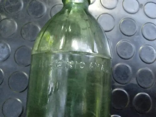 Antiguo Frasco De Fijador York Y Botella De Vidrio - 6