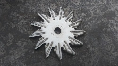 Ventilador / Turbina Alternador Indiel / Garef Eje 17 Mm. Plateado / Metal - 2