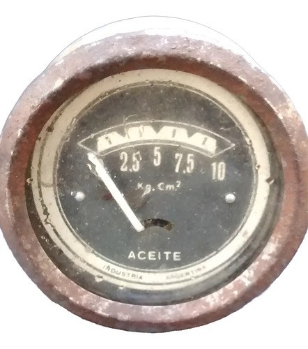Indicador De Presión De Aceite Antiguo