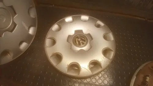 Juego 4 Tazas Plásticas Volkswagen Golf Rodado 15 Plateado - 7