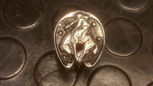 Pasapañuelos Jinete Con Herradura De Tres Argollas - 7