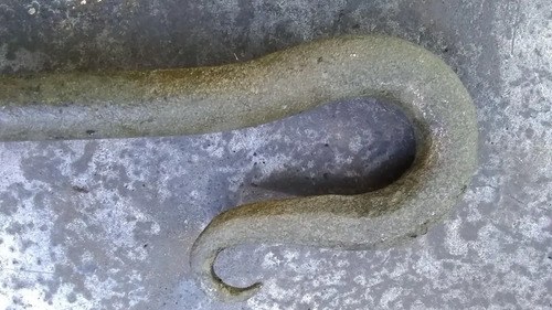 Gancho Antiguo Hierro Forjado Con Rosca Y Tuerca - 7