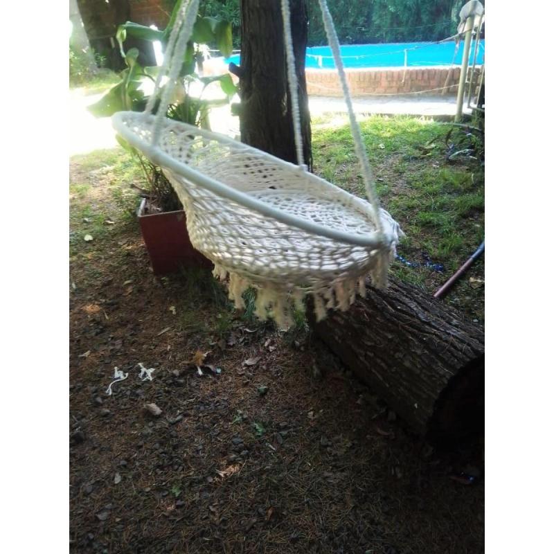 Vendo Hamaca/asiento En Macrame - 3