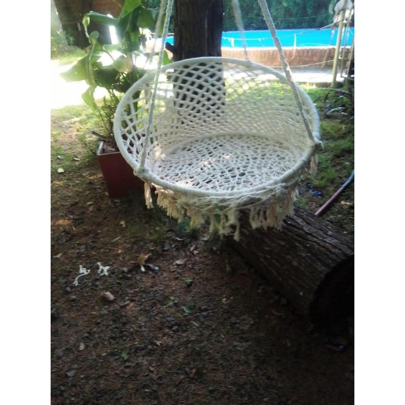 Vendo Hamaca/asiento En Macrame - 4