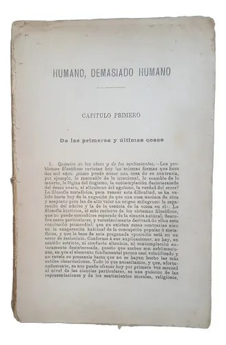 Humano Demasiado Humano