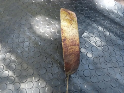 Sartén Antigua Pequeña De Aluminio Y Mango De Bronce Gris - 6